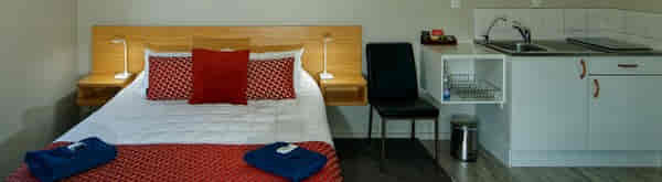 Chalet accommodation near the start of New Zealand's Abel Tasman Coastal Track